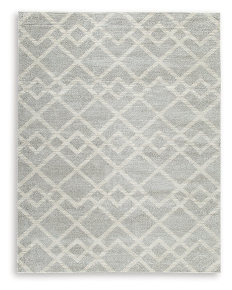 Unawick Gray/Ivory Large Rug - Ornate Home