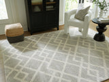 Unawick Gray/Ivory Large Rug - Ornate Home