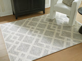 Unawick Gray/Ivory Medium Rug (Online Special Price) - Ornate Home