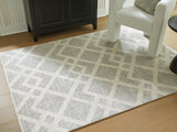 Unawick Gray/Ivory Medium Rug - Ornate Home