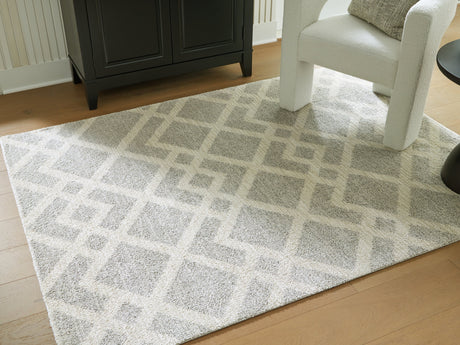 Unawick Gray/Ivory Medium Rug - Ornate Home