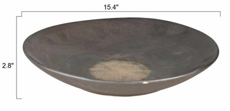 Uncasville Green Ceramic 15" Decorative Plate - Ornate Home