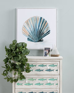 Under The Sea Blue/Green Canvas - Ornate Home
