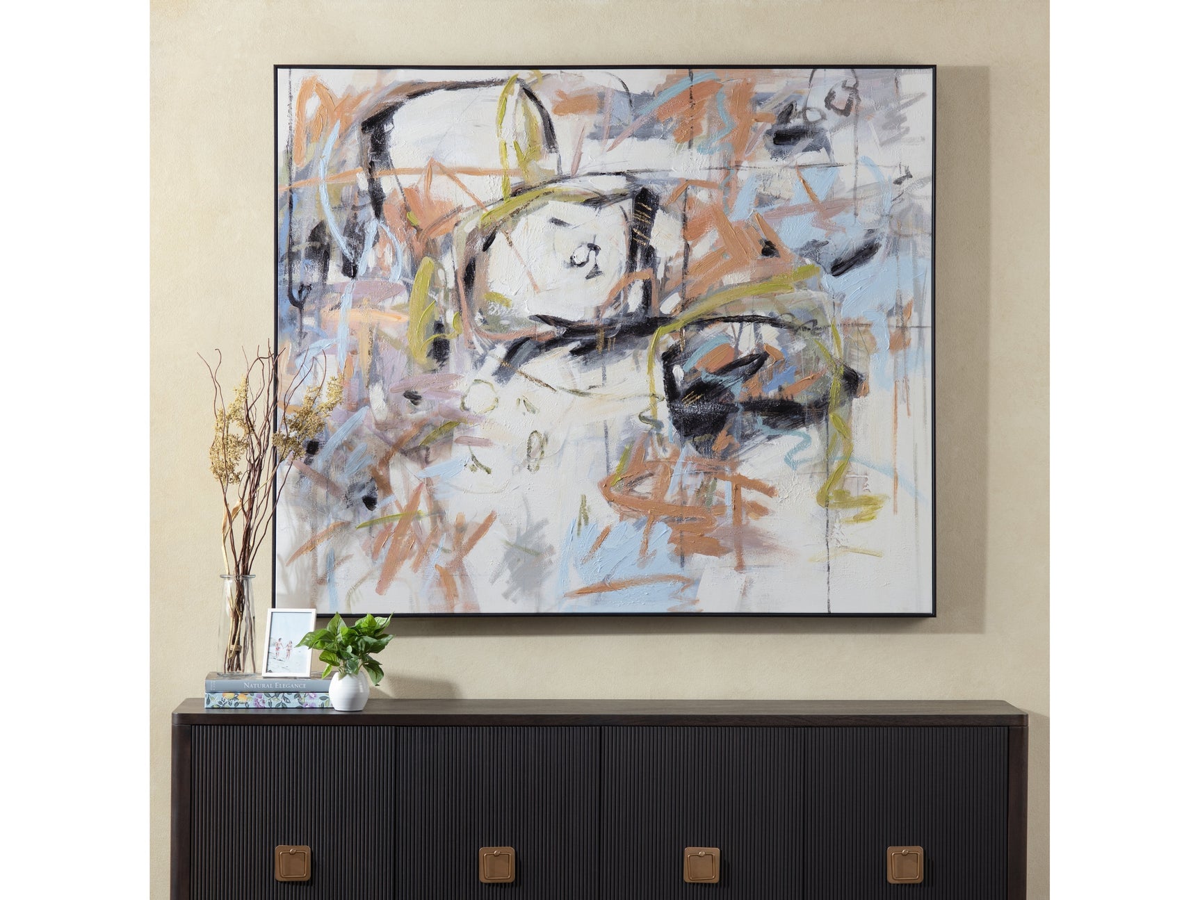 Unhinged Black/Multi Canvas