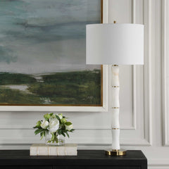 Unify Alabaster Table Lamp - Ornate Home