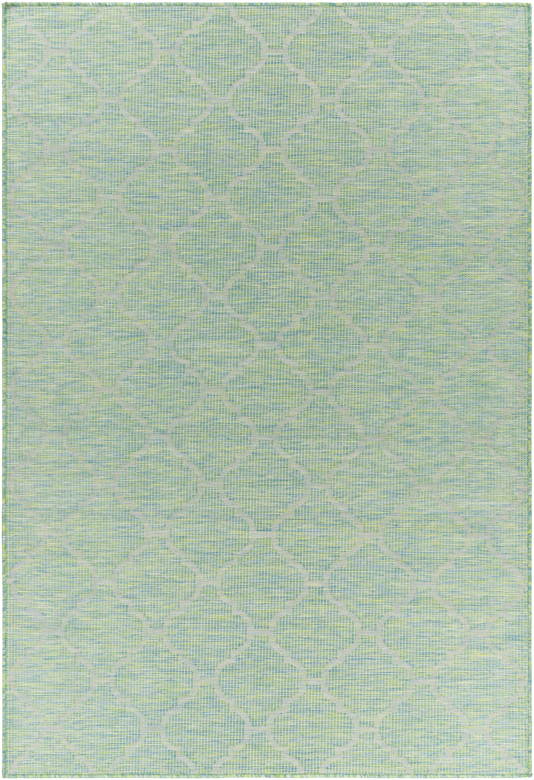 Unique Outdoor Trellis Area Rug, Lime Green - Clearance - Ornate Home