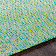 Unique Outdoor Trellis Area Rug, Lime Green - Clearance - Ornate Home