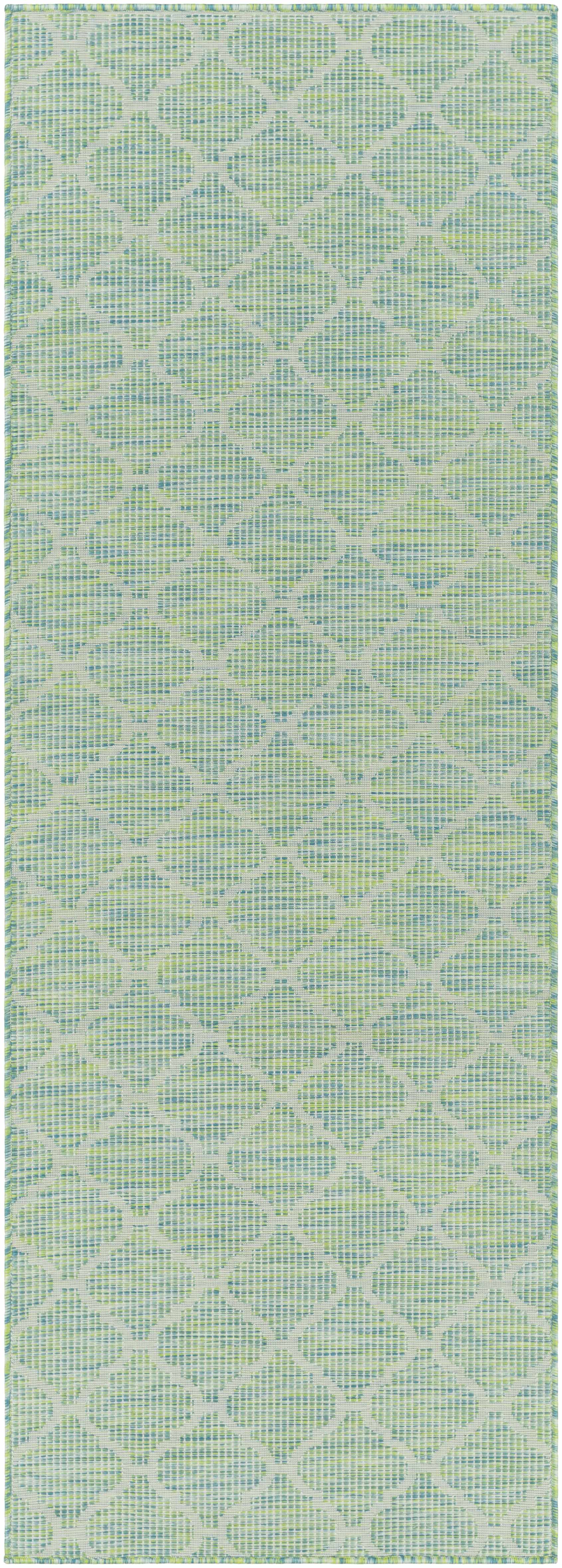 Unique Outdoor Trellis Area Rug, Lime Green - Clearance - Ornate Home