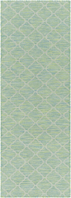 Unique Outdoor Trellis Area Rug, Lime Green - Clearance - Ornate Home