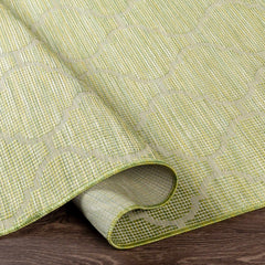 Unique Outdoor Trellis Area Rug, Olive Green - Clearance - Ornate Home