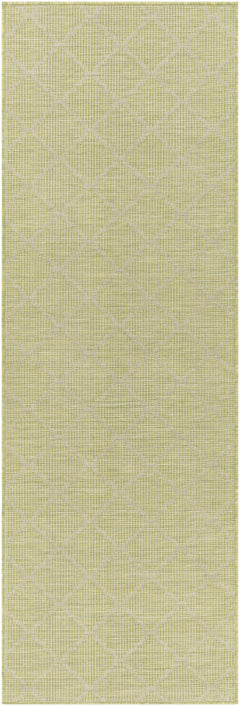 Unique Outdoor Trellis Area Rug, Olive Green - Clearance - Ornate Home