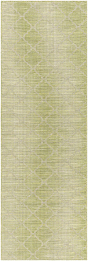 Unique Outdoor Trellis Area Rug, Olive Green - Clearance - Ornate Home
