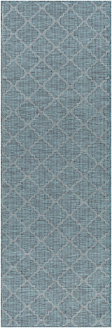 Unique Outdoor Trellis Area Rug, Teal - Clearance - Ornate Home
