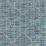 Unique Outdoor Trellis Area Rug, Teal - Clearance - Ornate Home
