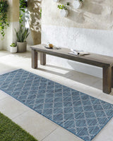 Unique Outdoor Trellis Area Rug, Teal - Clearance - Ornate Home