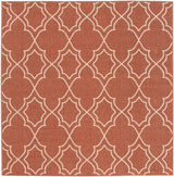 Unique Rust Red Lattice Trellis Outdoor Rug - Clearance - Ornate Home