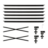 Universal Black Adjustable Center Support System - Ornate Home