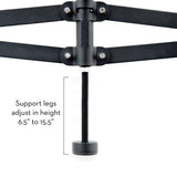 Universal Black Adjustable Center Support System - Ornate Home
