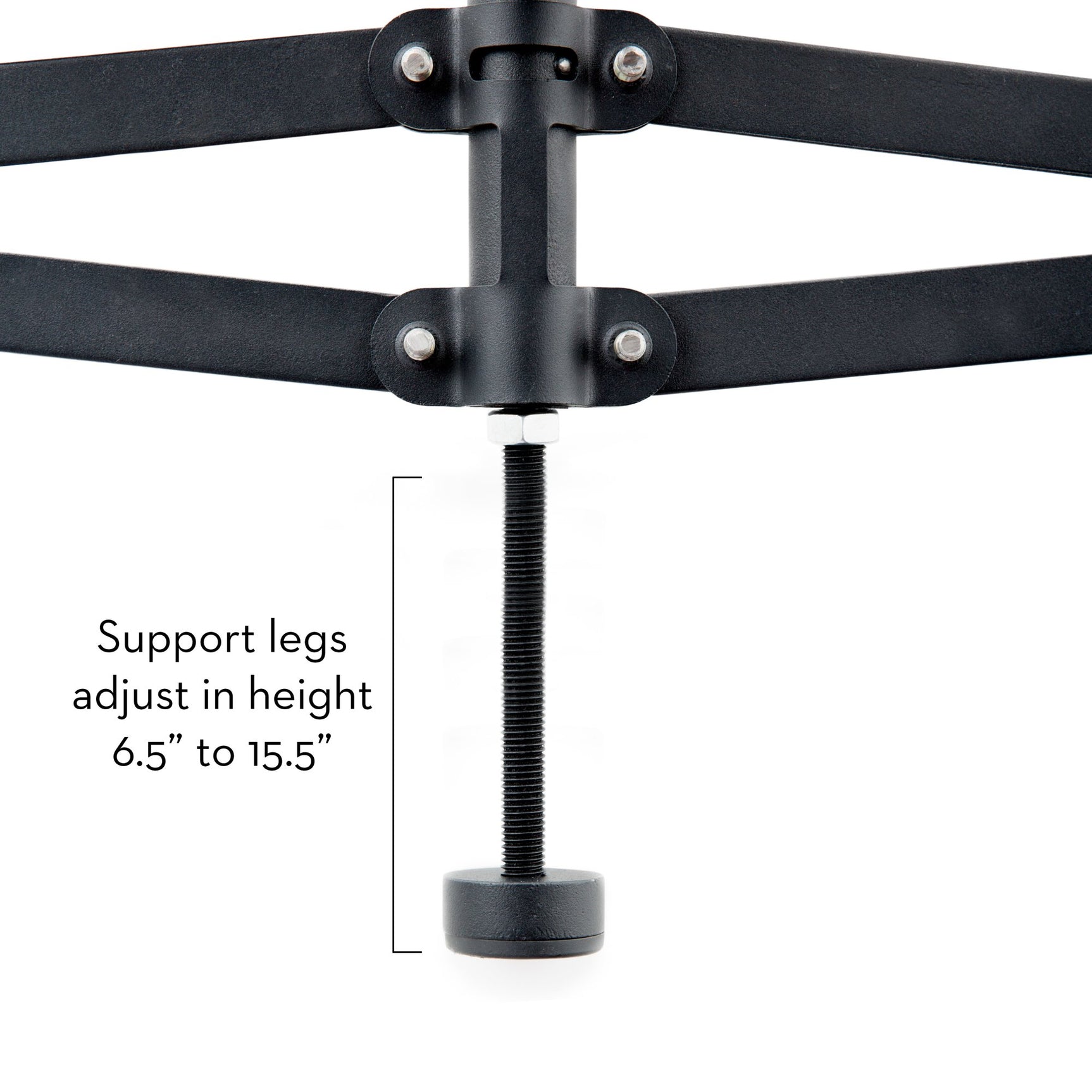 Universal Black Adjustable Center Support System - Ornate Home