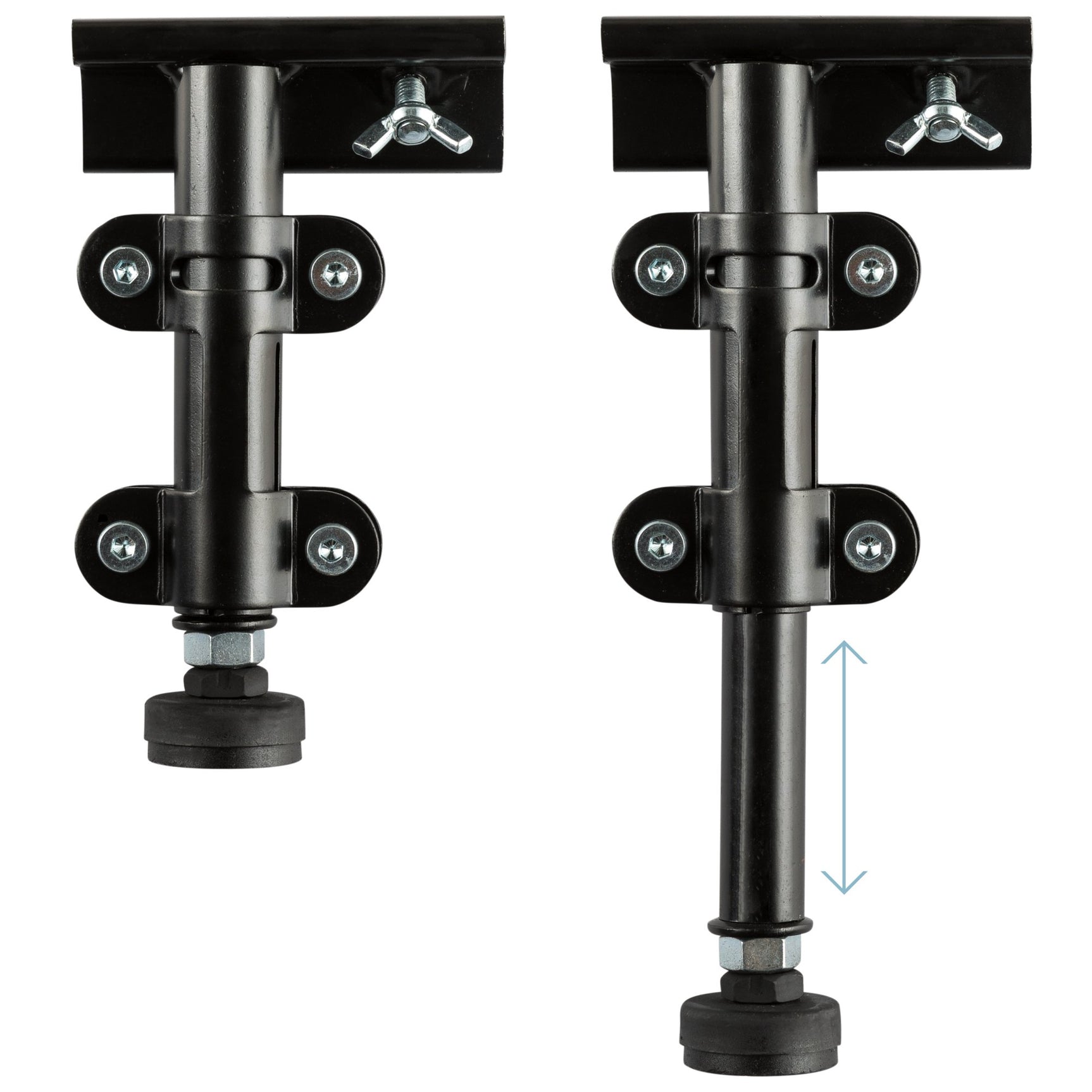 Universal Black Adjustable Center Support System - Ornate Home