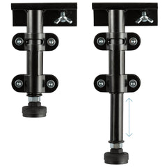 Universal Black Adjustable Center Support System - Ornate Home