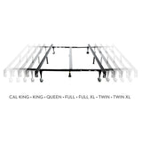 Universal Black Bed Frame w/ Reinforced Glides - Ornate Home