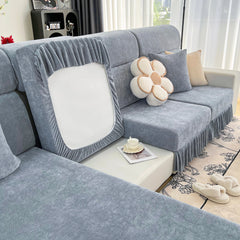 Universal Elastic Skirt Sofa Slipcover, Stretch Sofa Cushion Cover For Bedroom Office Living Room - Ornate Home