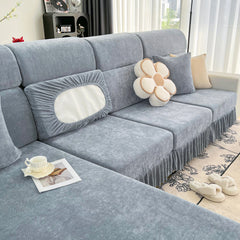 Universal Elastic Skirt Sofa Slipcover, Stretch Sofa Cushion Cover For Bedroom Office Living Room - Ornate Home