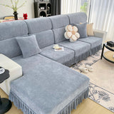 Universal Elastic Skirt Sofa Slipcover, Stretch Sofa Cushion Cover For Bedroom Office Living Room - Ornate Home