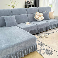 Universal Elastic Skirt Sofa Slipcover, Stretch Sofa Cushion Cover For Bedroom Office Living Room - Ornate Home