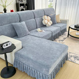 Universal Elastic Skirt Sofa Slipcover, Stretch Sofa Cushion Cover For Bedroom Office Living Room - Ornate Home
