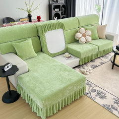 Universal Elastic Skirt Sofa Slipcover, Stretch Sofa Cushion Cover For Bedroom Office Living Room - Ornate Home