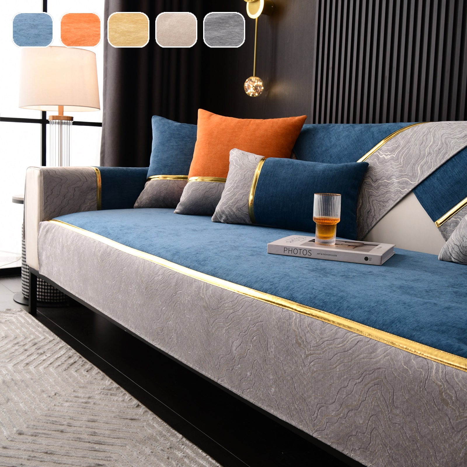 Universal Sofa Cushions for All Seasons Comfortable, Soft, Non-slip, Breathable Seat and Backrest Covers - Ornate Home