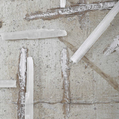 Unpredictable Hand Gold/White Painted Canvases (Set of 2) - Ornate Home