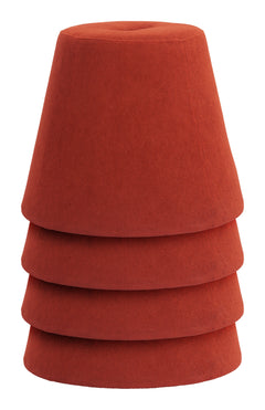 Upela Red Ottoman - Ornate Home