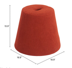 Upela Red Ottoman - Ornate Home