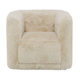 Upendo Beige Chair W/Swivel - Ornate Home