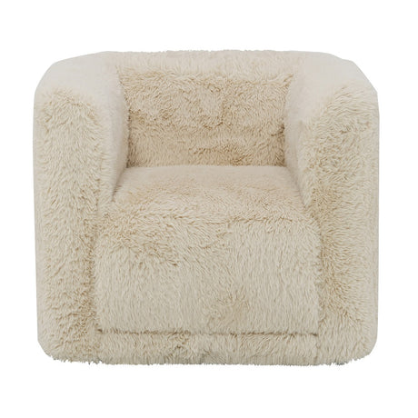 Upendo Beige Chair W/Swivel - Ornate Home