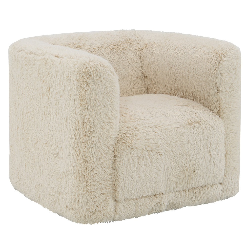 Upendo Beige Chair W/Swivel - Ornate Home