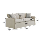Upendo Beige Sofa W/2 Pillows - Ornate Home