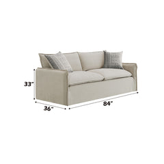 Upendo Beige Sofa W/2 Pillows - Ornate Home