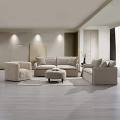 Upendo Ottoman W/Caster - Ornate Home
