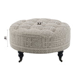 Upendo Ottoman W/Caster - Ornate Home