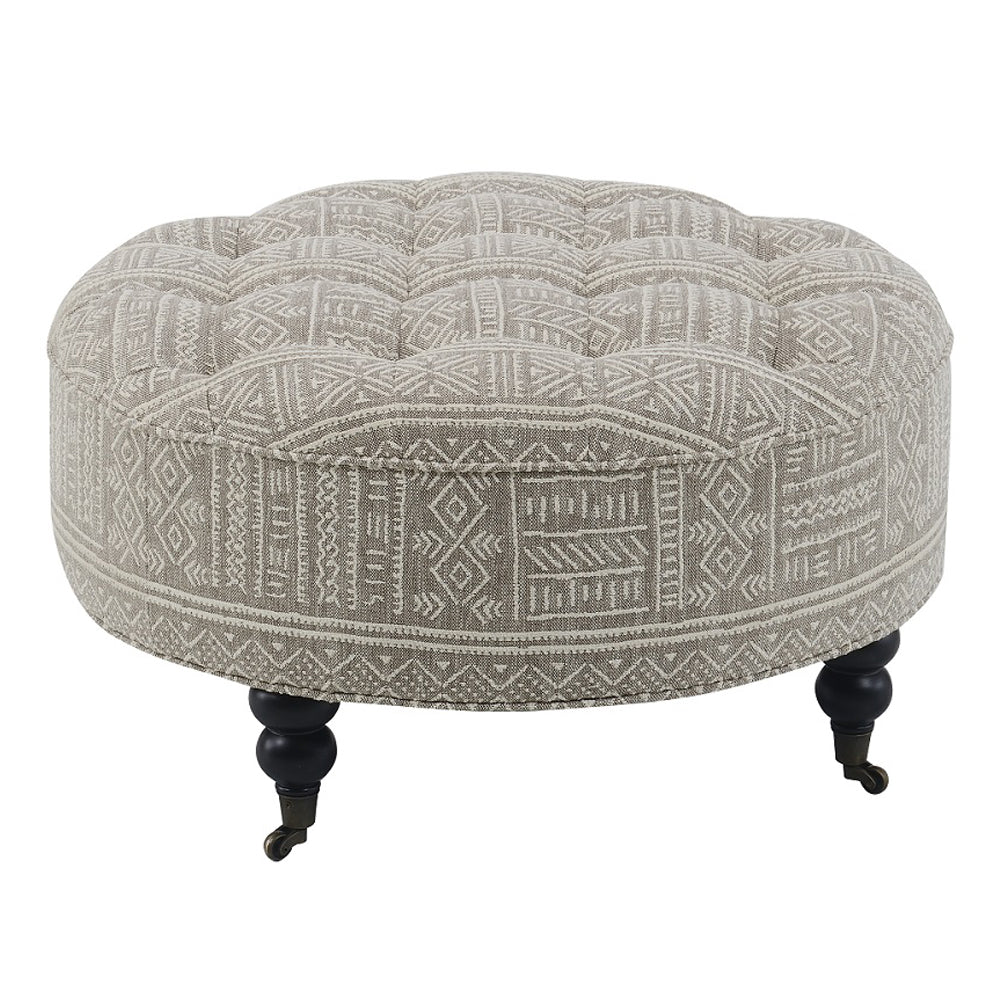 Upendo Ottoman W/Caster - Ornate Home