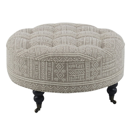 Upendo Ottoman W/Caster - Ornate Home