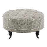 Upendo Ottoman W/Caster - Ornate Home