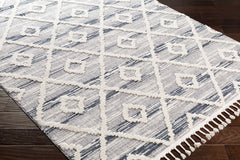 Upham High/Low Pile Rug with Tassels - Clearance - Ornate Home