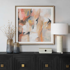 Uphill Woodtone Framed Abstract Print - Ornate Home