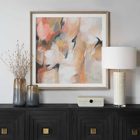 Uphill Woodtone Framed Abstract Print - Ornate Home