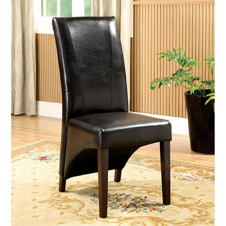 Upland Dark Oak/Espresso Side Chair (Set of 2) - Ornate Home